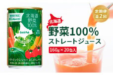 『定期便：全2回』 北海道野菜100%ストレートジュース 北海道野菜 野菜 やさい 野菜ジュース ジュース じゅーす ストレートジュース ストレート 健康 健康志向 美容 ふるさと納税 北海道 恵庭市 恵庭【06001101】