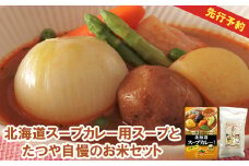 北海道スープカレー用スープとたつや自慢のお米セット【770006】