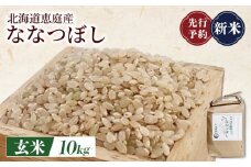 先行予約 新米 北海道恵庭産ななつぼし 10kg 玄米 | オンライン申請 ふるさと納税 北海道 恵庭 ななつぼし 玄米 北海道米 米袋 人気 銘柄 ブランド米 美味しい 米 弁当 おにぎり おむすび お取り寄せ ワンストップ マイページ 大滝農園 恵庭市【800011】
