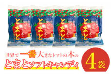 世界で一番大きなトマトの木のとまとソフトキャンディ×4袋【190007】