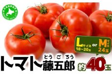 [5525-0526]【2025年 発送 】 先行予約 北海道 伊達 トマト 藤五郎  約 40 玉 M ～ L サイズ とまと 新鮮 ジューシー 産地直送