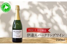 北海道 伊達スパークリングワイン 750ml 1本 2024年産 限定醸造 スパークリングワイン ワイン 葡萄 ぶどう ブドウ 醸造 ヴィンテージ 白ワイン お酒 酒 アルコール 発泡酒 シャルドネ ピノ・ノワール 晩酌