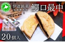 [5525-0764]伊達銘菓 有珠善光寺  鰐口最中 20個セット（10個入×2箱）