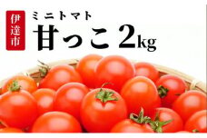 [5525-0939]北海道伊達産 ミニトマト 甘っこ 2kg とまと 甘い 野菜 やさい 人気 新鮮 産地直送 農家直送 先行受付