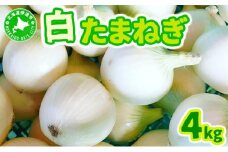 [5525-0949]【2025年6月中旬発送】白玉ねぎ 4kg 北海道 伊達産 タマネギ 玉葱 サラダ