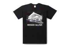 ボールパークＴシャツ（デッサン）ブラック　LLサイズ 北海道北広島市