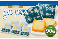 白い恋人 (ホワイト) 90枚(18枚入×5箱) ラングドシャ クッキー チョコ お菓子 おやつ 北海道 北広島市