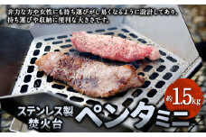 ペンタ ミニ 【 精密金属加工の技術者が作った アウトドア 焼き台 】