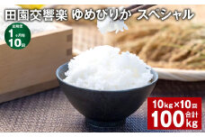 【1ヶ月毎10回定期便】田園交響楽ゆめぴりかスペシャル 10kg 計100kg