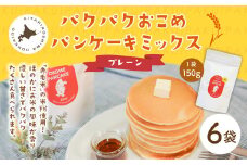 パクパクおこめパンケーキミックス（プレーン）スタンドパック 計6パック ホットケーキミックス
