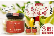 きたいろ辛味噌 3個セット 味噌 みそ ミソ 調味料 ご飯のお供 野菜スティック おつまみ 具沢山 健康志向