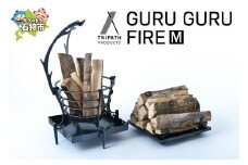 FIRE（焚き火台本体）（M）｜ふるさと納税 北海道 石狩市 焚火台 アウトドア アウトドア用品 キャンプ用品 組み立て式 組立 テント 野宿 ブランド グルグル かっこいい 鹿の角 デザイン ソロキャン ソロキャンプ