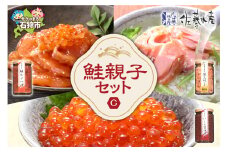 佐藤水産 鮭親子セットC（鮭ルイベ漬・鮭荒ほぐし・いくら醤油）