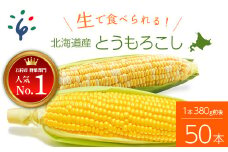 34-004 【予約受付中】2023年8月中旬以降配送予定 北海道産スイートコーン (イエローもしくはバイカラー) とうもろこし（50本）