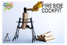 FIRE SIDE COCKPIT（薪割り台本体）｜ふるさと納税 北海道 石狩市 薪割スタンド 焚き木 木材 アウトドア アウトドア用品 キャンプ用品 組み立て式 組立 野宿 ブランド 人気 品薄 かっこいい デザイン 男性 ソロキャン ソロキャンプ