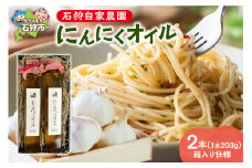 石狩自家農園 にんにくオイル 2本（1本203g）※箱入り仕様