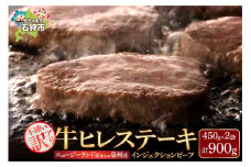 訳あり 牛ヒレステーキ（450ｇ×2）（※約5～12枚前後・入数の指定不可）サイズ不揃い【牛脂注入加工肉】 ふるさと納税 北海道 石狩市 お肉 牛肉 ビーフ 牛ひれ ステーキ肉 柔らかい 赤身肉 加工肉 カット済み スライスカット ステーキカット 食べやすい 小分け 冷凍