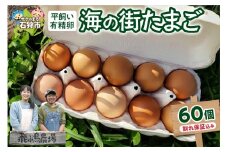 飛ぶ鳥農場　海の街たまご　60個