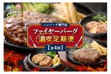 【定期便4回】ファイヤーバーグ満喫定期便