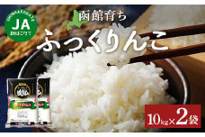 JA新はこだて函館育ちふっくりんこ10ｋｇ×2袋 【 ふるさと納税 人気 おすすめ ランキング お米 精米したて 白米 米 特Aランク米 ご飯 ふっくりんこ北海道 北斗市 送料無料 】 HOKV002