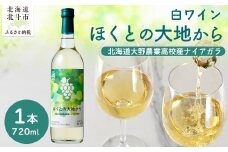 白ワイン「ほくとの大地から」～北海道大野農業高校産ナイアガラ～白720ml 【 ふるさと納税 人気 おすすめ ランキング ワイン 白ワイン ライト 720ml 葡萄 ぶどう 果実酒 お酒 セット 詰合せ ギフト 贈答 贈り物 プレゼント お祝い 北海道 北斗市 送料無料 】 HOKJ008