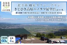 観光タクシープラン（きじひき高原パノラマ展望台コース） 【 ふるさと納税 人気 おすすめ ランキング 観光 タクシー ドライブ お出かけ お出掛け 旅行 きじひき高原 パノラマ 展望台 絶景 北海道 北斗市 送料無料 】 HOKAP002