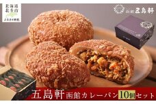 函館カレーパン10個セット 【 ふるさと納税 人気 おすすめ ランキング  パン ぱん カレーパン 函館 函館カレーパン セット 朝食 ギフト 贈答 贈り物 北海道 北斗市 送料無料 】 HOKE019