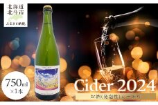 【2025年9月以降発送】【お酒(発泡性)シードル】Cider 2024　750ml×1本 【 ふるさと納税 人気 おすすめ ランキング お酒 酒 アルコール シードル 発泡性 りんご シナノゴールド レッドゴールド 北海道 北斗市 送料無料 】 HOKAW001