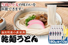 [0.8-240] 　当別町産小麦を使った 乾麵うどん 10袋 うどん 乾麺 JA北石狩農協協同組合 北海道 当別町