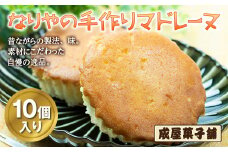 北海道福島町 なりやの手作りマドレーヌ（10個入り） ふるさと納税 人気 おすすめ ランキング なりや マドレーヌ 成屋菓子舗 一番人気 人気No.1 手作り 自慢の逸品 美味しい 素朴な味 贈答 贈り物 ギフト プレゼント 北海道 福島町 送料無料 FKT006