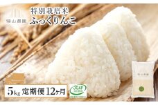 【令和7年産新米予約】【12ヵ月定期便】特別栽培米産地直送「ふっくりんこ 5㎏」《帰山農園》 米 白米 北海道米 北海道産米 ブランド米 おにぎり ごはん 精米 送料無料