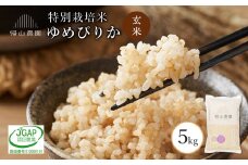 【令和7年産新米予約】 ゆめぴりか 5kg特別栽培米産地直送《帰山農園》