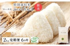 【令和7年産新米予約】【6カ月定期便】特別栽培米産地直送「ふっくりんこ 2kg」《帰山農園》