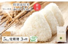 【令和7年産新米予約】【3カ月定期便】特別栽培米産地直送「ふっくりんこ 5kg」《帰山農園》