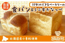 北海道 食パン ミニ食かなっぺ セット 北海道産 小麦 春よ恋 パン トースト 手作り 自家製 焼きたて 酵母 ベーカリー 朝ごはん 軽食 モーニング 道の駅 冷凍 お取り寄せ 人気 自家用 ギフト 贈答用 コッぺん道土 送料無料 木古内 木古内町