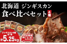 【3カ月 定期便】ラム 定期便ラム肉 味付き 4種 セット × 3回 お届け 小分け 羊 羊肉　 焼肉 肉 お肉 バーベキュー BBQ ジンギスカン 月山ワイン お楽しみ
