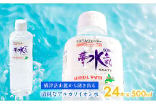 ミネラルウォーター夢水氣（500ml×24本） 天然アルカリイオン水 軟水 【ふるさと納税 人気 おすすめ ランキング 天然アルカリイオン水 天然水 ミネラルウォーター 横津岳山麓 北海道 七飯町 送料無料】 NAL001