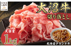 北海道ブランド牛大容量 大沼牛切り落とし（1kg） ふるさと納税 人気 おすすめ ランキング 北海道ブランド牛 大容量 大沼牛 切り落とし 1kg 大盛り おいしい 北海道 七飯町 送料無料 NAM004
