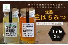 完熟生はちみつ ガロはちみつ・初夏(アカシア)&盛夏 各350g 大容量 食べ比べ2瓶セット ふるさと納税 人気 おすすめ ランキング はちみつ ガロはちみつ 盛夏 初夏 スローフード 北海道 七飯町 送料無料 NAAB006