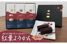 紅葉ようかん3本入り おやつにお茶請けに 大沼で有名「沼の家」 ふるさと納税 人気 おすすめ ランキング 紅葉ようかん ようかん 国産小豆 上品 沼の家 北海道 七飯町 送料無料 年越し 新年 年賀 おせち お餅 雑煮 手土産 贈答 送料無料 NAAE002