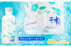 ミネラルウォーター夢水氣（290ml×40本） 天然アルカリイオン水 軟水 【ふるさと納税 人気 おすすめ ランキング 天然アルカリイオン水 天然水 ミネラルウォーター 横津岳山麓 北海道 七飯町 送料無料】 NAL002