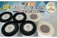 「郷宝」酒粕あいす＆ソルベ　６個セット 【 ふるさと納税 人気 おすすめ ランキング 郷宝 酒粕 日本酒 濃厚 さわやか ソルベ アイス セット 6個 おいしい 北海道 七飯町 送料無料 】 NAAZ002