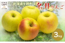 【2025年12月上旬以降発送】名月3kg 【ふるさと納税 人気 おすすめ ランキング りんご リンゴ 林檎 名月 3kg 七飯町産 北海道 七飯町 送料無料 】 NAJ006
