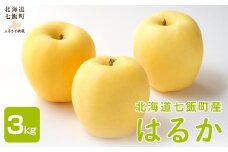 【2026年1月中旬以降発送】はるか3kg 【 ふるさと納税 人気 おすすめ ランキング りんご リンゴ 林檎 はるか 3kg 七飯町産 北海道 七飯町 送料無料 】 NAAL004