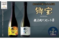 郷宝飲み比べセットB（郷宝純米大吟醸壱火720ml、郷宝純米大吟醸別誂720ml　各1本） 【ふるさと納税 人気 おすすめ ランキング 郷宝 ごっほう 日本酒 お酒酒 おさけ アルコール セット 飲み比べ ギフト 贈答品 プレゼント 北海道 七飯町 送料無料】 NAAK013
