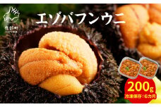 【緊急支援品】うに 200g （100g×2パック） 北海道産 エゾバフンウニ 冷凍保存 ふり塩うに うに丼 生うにの旨み おつまみ 事業者支援