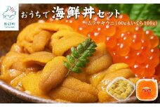 【北海道産】 北海道産 うにいくらセット ふり塩うに100g いくら醤油漬け100g キタムラサキウニ 鮭いくら うにいくら丼 おうちで海鮮丼セット