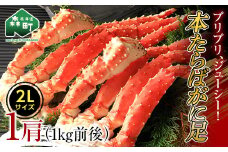 本たらばがに足 1肩 1kg前後 2Lサイズ ＜ワイエスフーズ＞ かに カニ 蟹 ガニ がに 森町 ふるさと納税 北海道 タラバガニ mr1-0427
