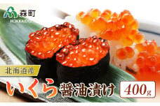 【先行予約】北海道産 いくら醤油漬け（400g） ＜海鮮問屋　株式会社　瑞宝＞ いくら醤油漬け いくら イクラ しょうゆ漬け 海産物 加工品 森町 ふるさと納税 北海道 mr1-0907