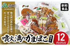 噴火湾のかまぼこセット（12パック入り） 【新和食品】 森町 大天揚げ 小天揚げ 角あげ やさい天 たこ天 いか姿焼 ちくわ だんご つと 角焼 赤伸 蒲鉾 カマボコ ふるさと納税 北海道 mr1-0048